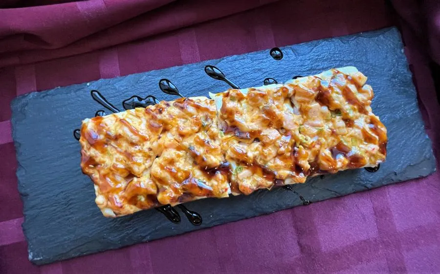 (LITE) Суши-пицца Острый лосось